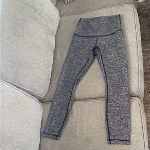 Gray High-Waisted Leggings